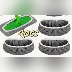 Premium Reusable Mop Replacement Heads  4-Pack